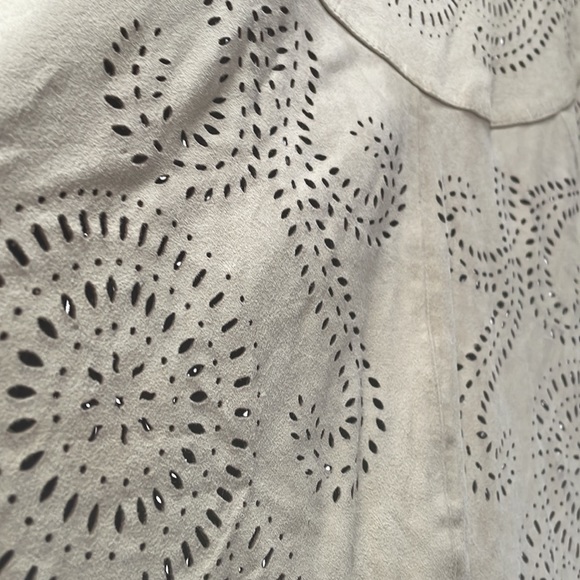 Free People Arabesane Suede Shirt Medium $795.00 By Mes Demoiselles - Picture 9 of 12